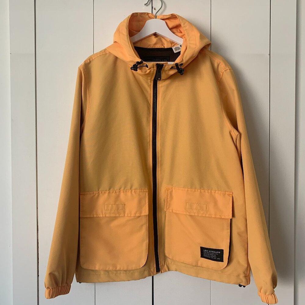 Levi’s Yellow K-Way Jacket – Medium Size – Bright & Lightweight